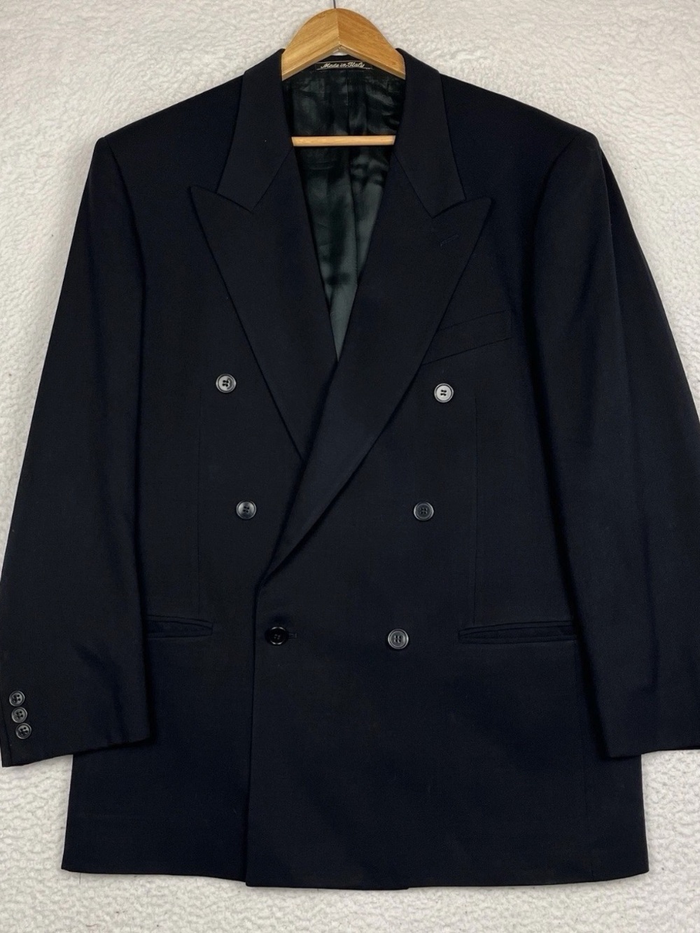 Mani Giorgio Armani Double-Breasted Black Men's Blazer 40R